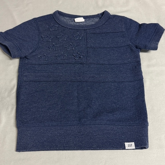GAP Dark Blue Star Embroidered Tee - Picture 1 of 3